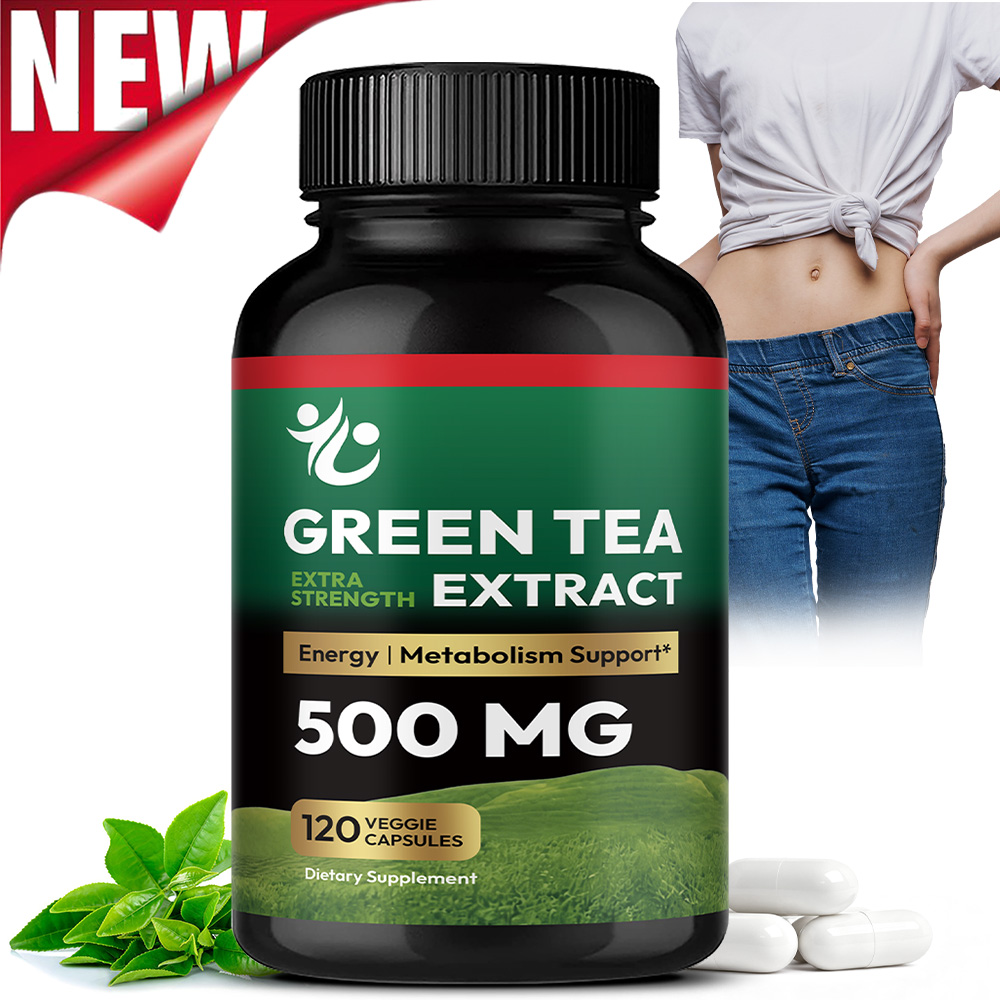 Green Tea Extract Fat - 녹차 캡슐 - 신진대사 촉진, 건강한