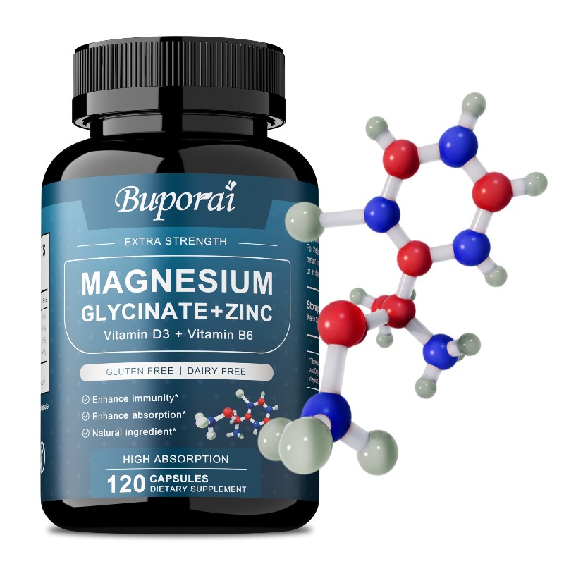Magnesium Glycinate Capsule - 마그네슘 글리신 + 아연 - 휴식을