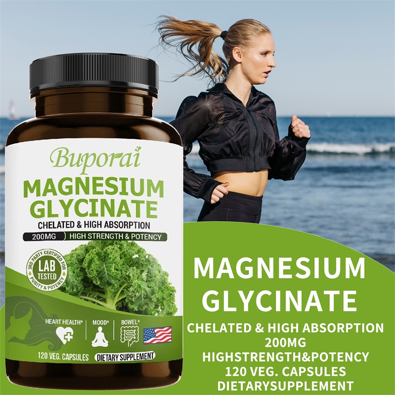 Magnesium Glycinate Capsule - 마그네슘 글리시네이트 캡슐은 스트레스를 완화하고 수면의