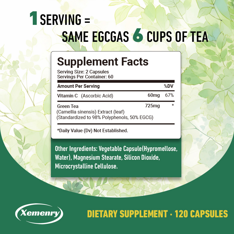 남녀공용 녹차 추출물, 빠른 지방 연소 보조제, 해독  - Green Tea Extract Fat 리뷰 및 가격