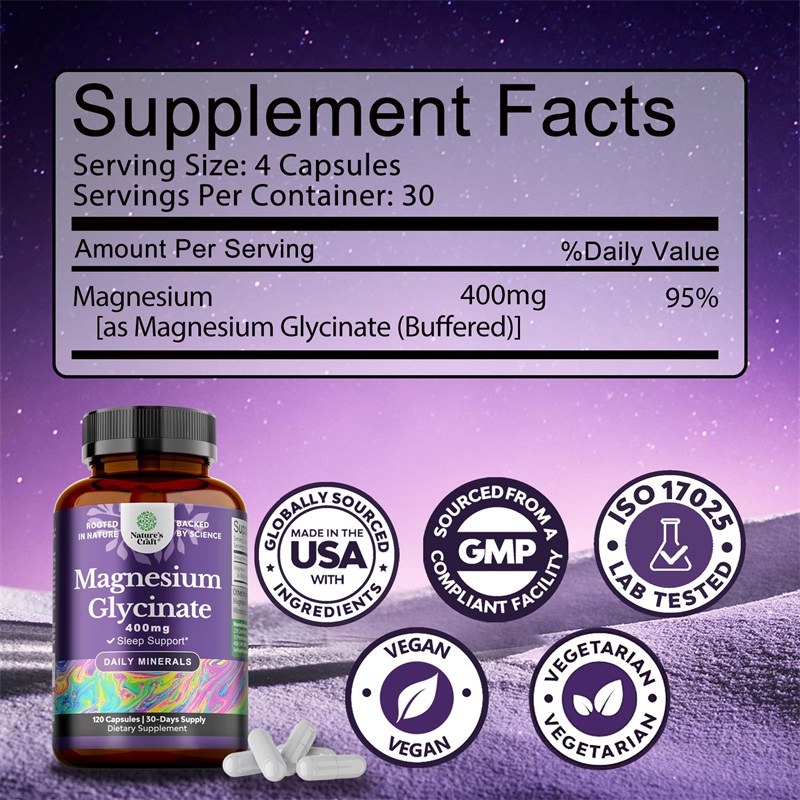 마그네슘 글리시네이트 캡슐 - 수면의 질을 개선하고,  - Magnesium Glycinate Capsule 리뷰 및 가격