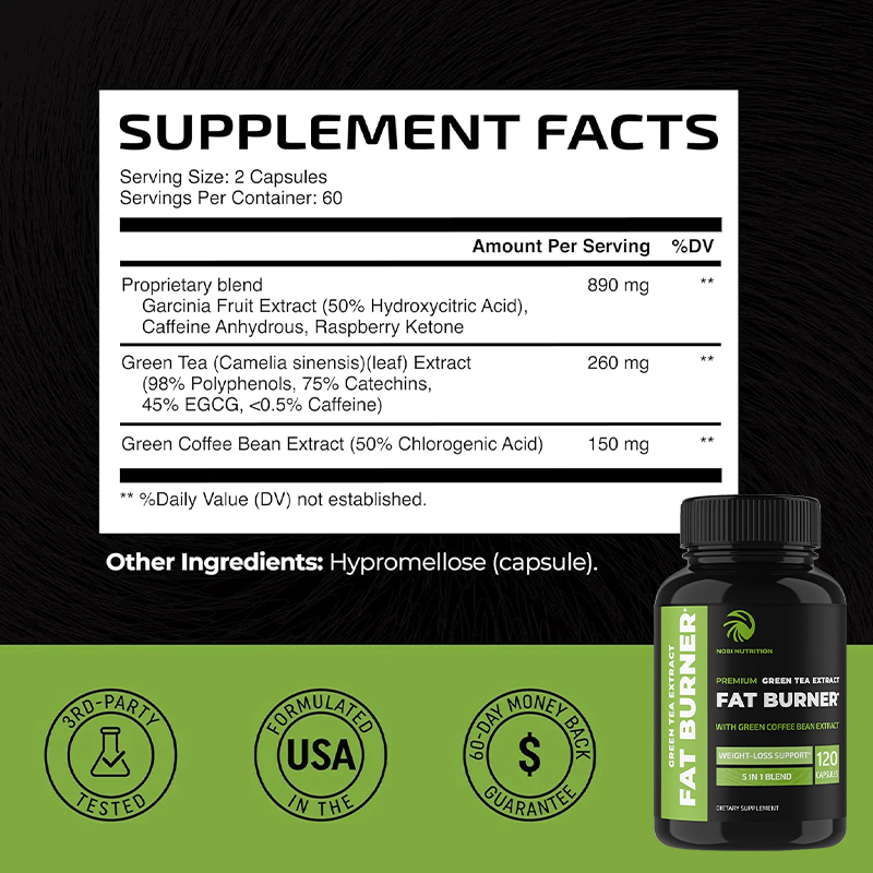 녹차 지방 연소제 - 식욕 억제 및 에너지 증진, 남녀 - Green Tea Extract Fat 리뷰 및 가격